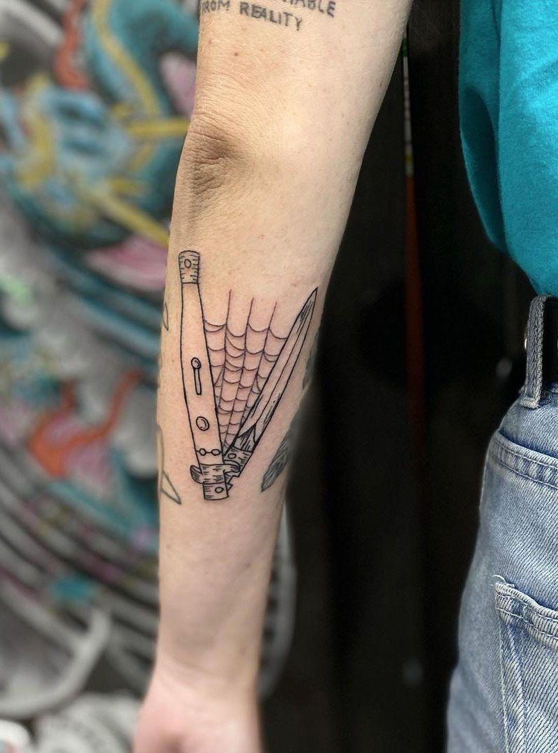 30 Pretty Knife Tattoos You Must Try