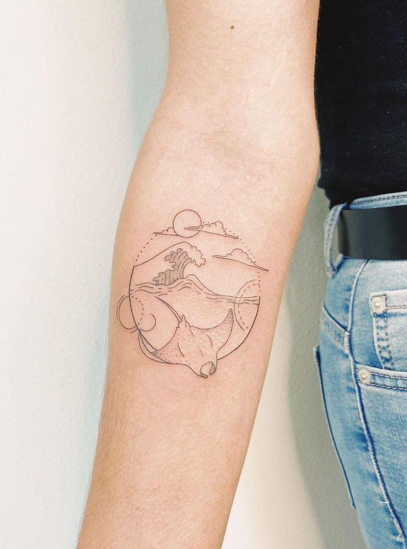 30 Pretty Stingray Tattoos Enhance Your Temperament