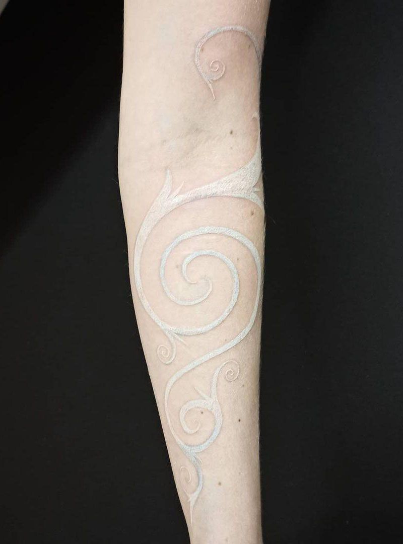 30 Pretty White Ink Tattoos You Must Try