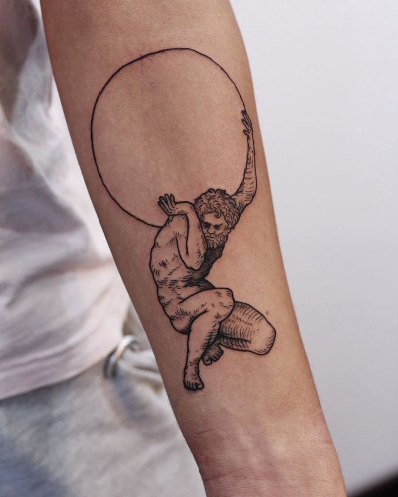 30 Pretty Atlas Tattoos You Must Love