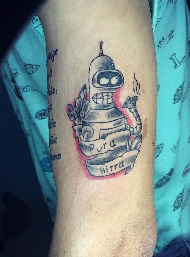 30 Pretty Bender Tattoos You Will Love