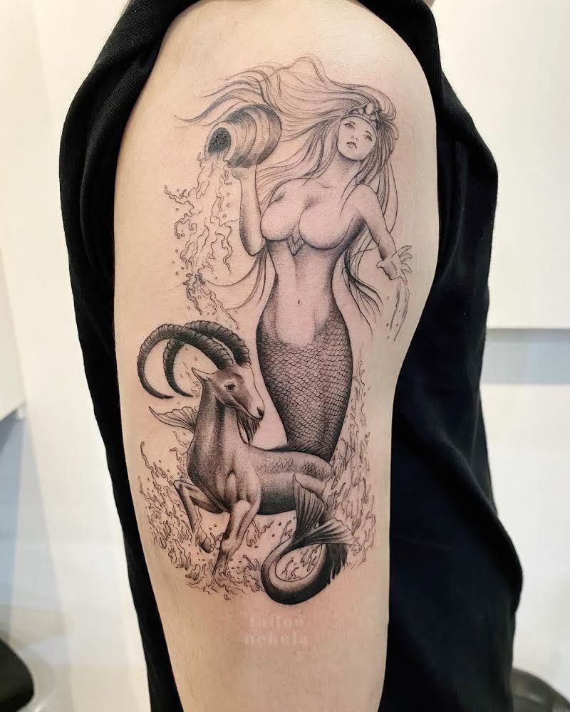 30 Pretty Capricorn Tattoos Give You an Unexpected Feeling