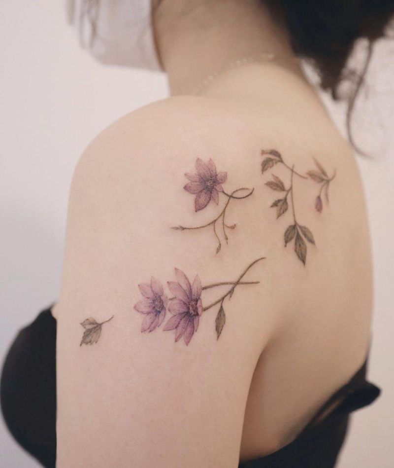 30 Pretty Clematis Tattoos You Must Try