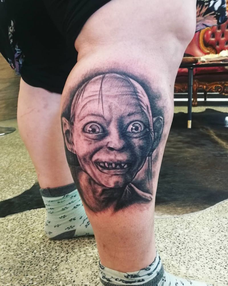 30 Pretty Gollum Tattoos to Inspire You