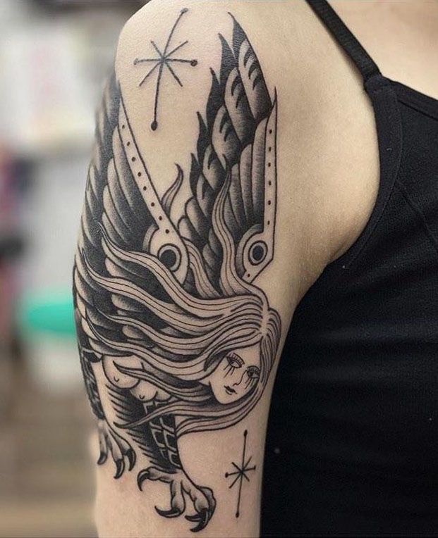 30 Perfect Harpy Tattoos Make You Attractive