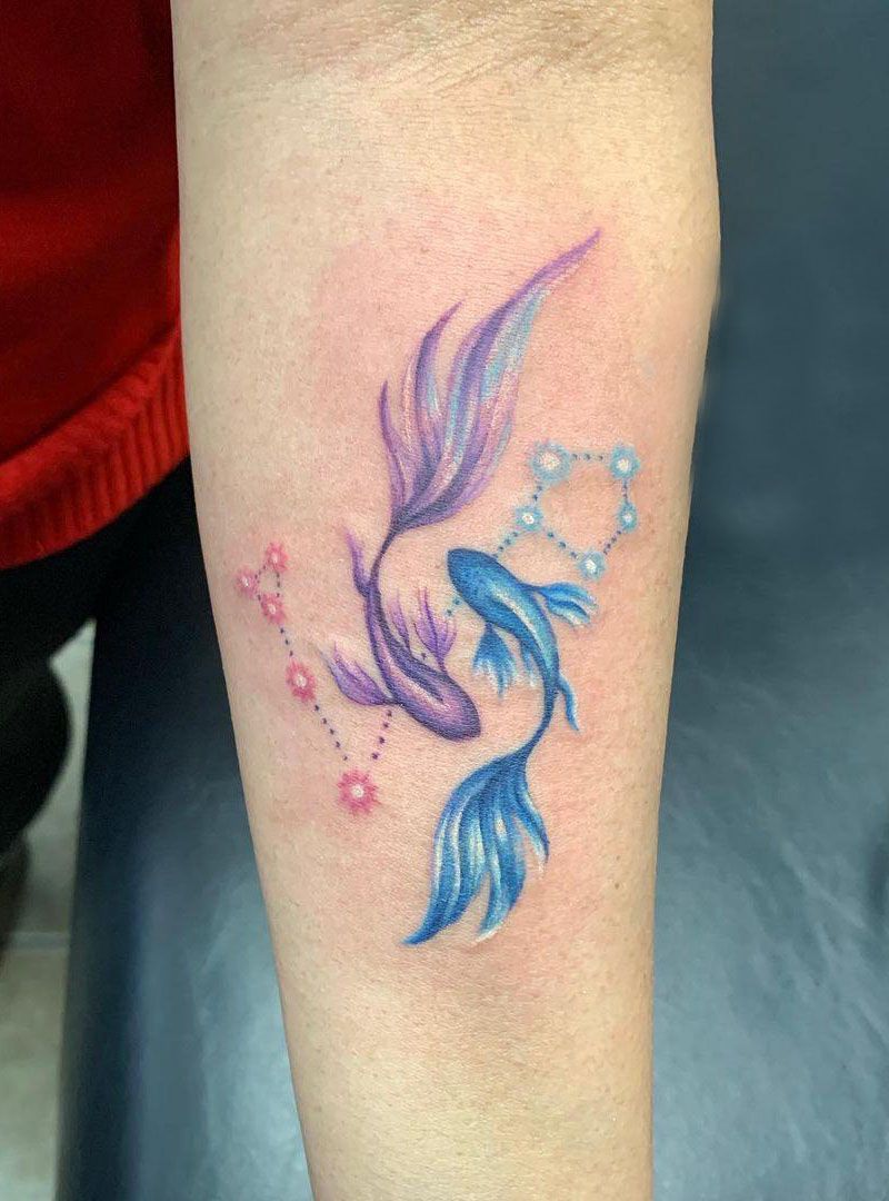 30 Pretty Pisces Tattoos You Will Love