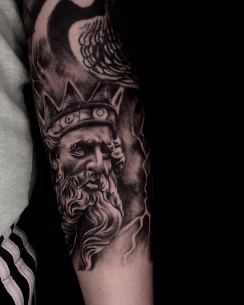 30 Pretty Poseidon Tattoos You Will Love