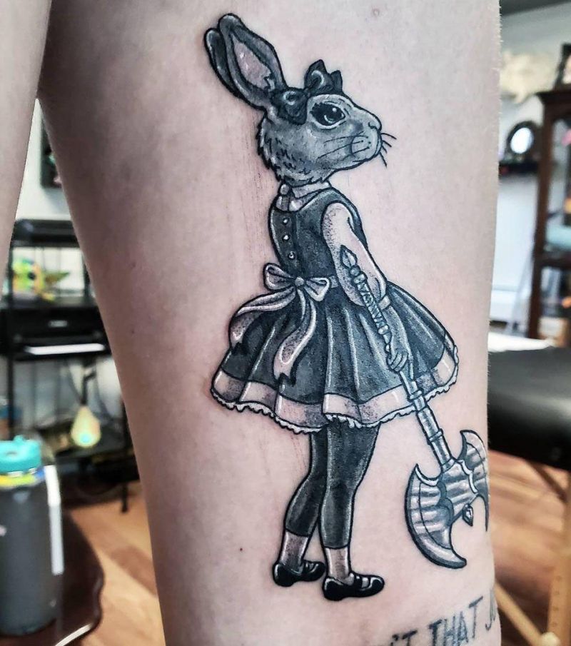 30 Cute Bunny Tattoos You Will Love to Try