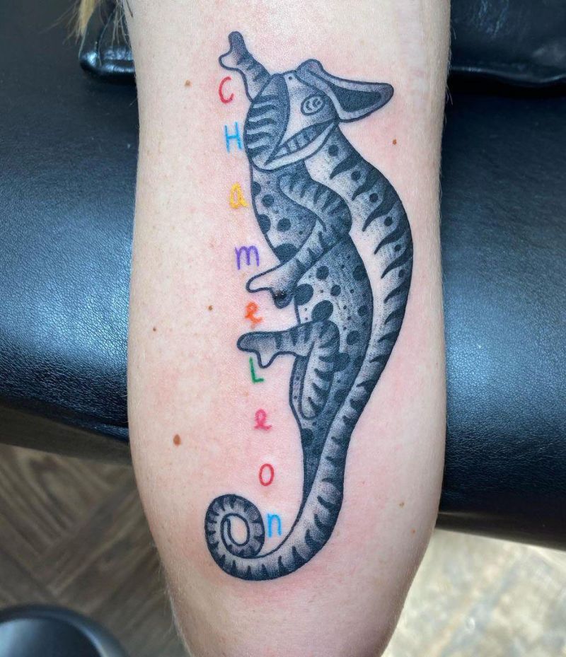 30 Pretty Chameleon Tattoos to Inspire You