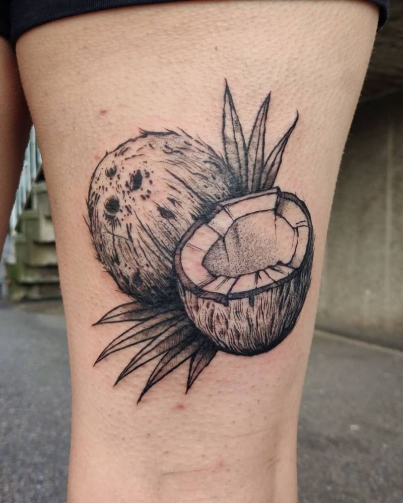 30 Pretty Coconut Tattoos You Must Love