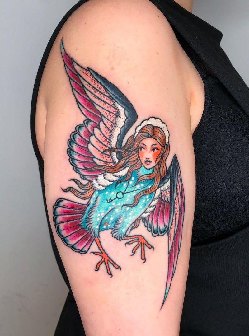 30 Perfect Harpy Tattoos Make You Attractive