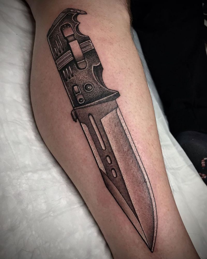 30 Pretty Knife Tattoos You Must Try