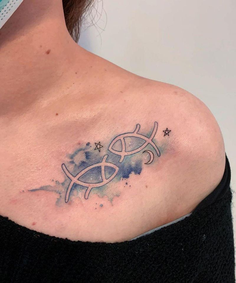 30 Pretty Pisces Tattoos You Will Love