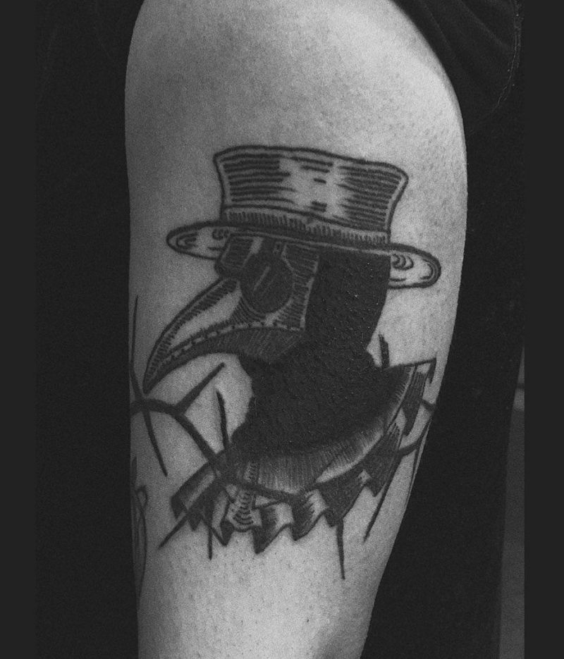 30 Pretty Plague Doctor Tattoos You Will Love