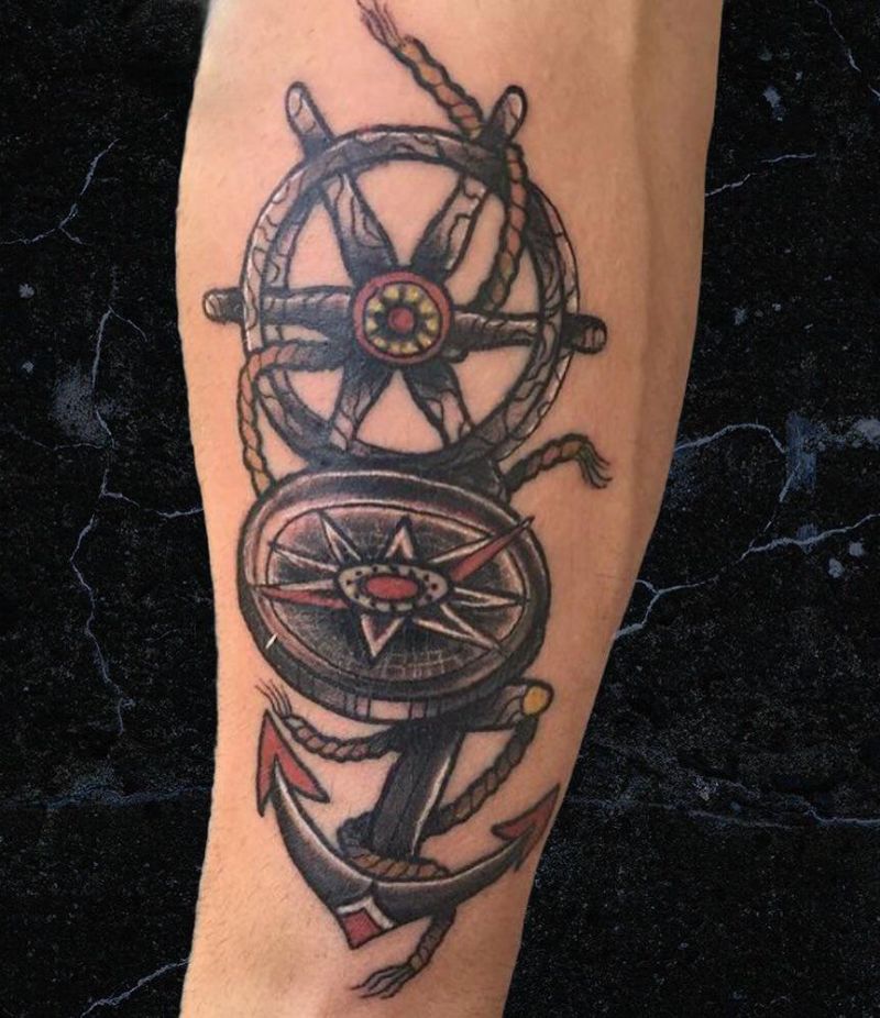 30 Pretty Rudder Tattoos You Must Try