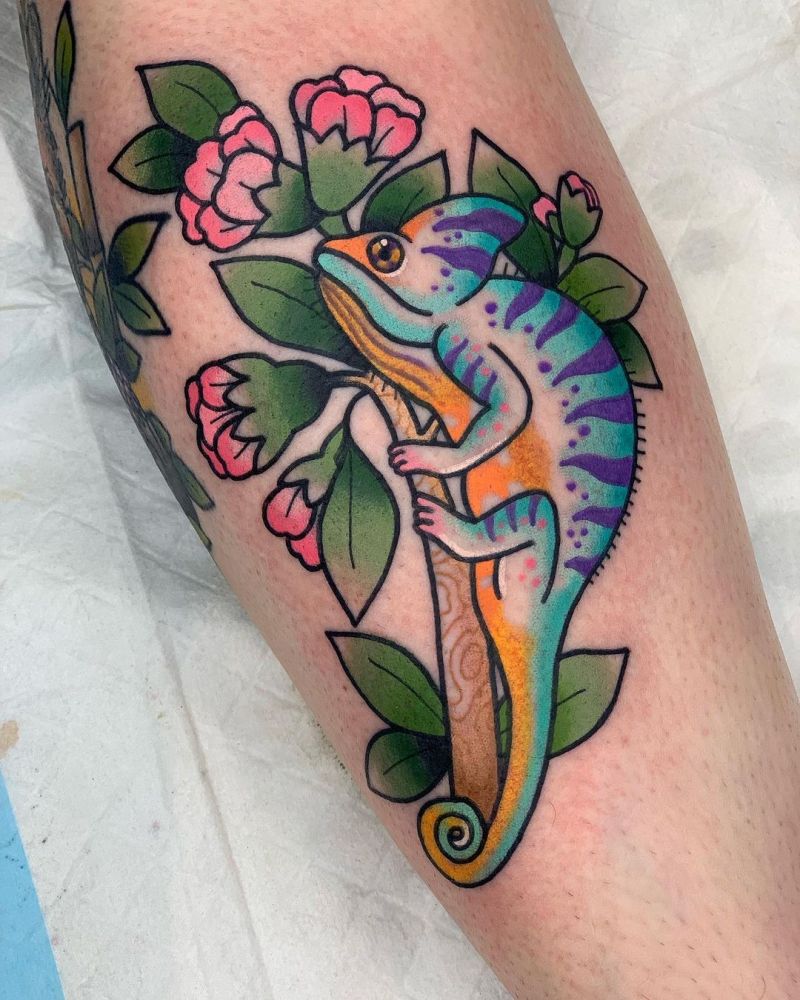 30 Pretty Chameleon Tattoos to Inspire You