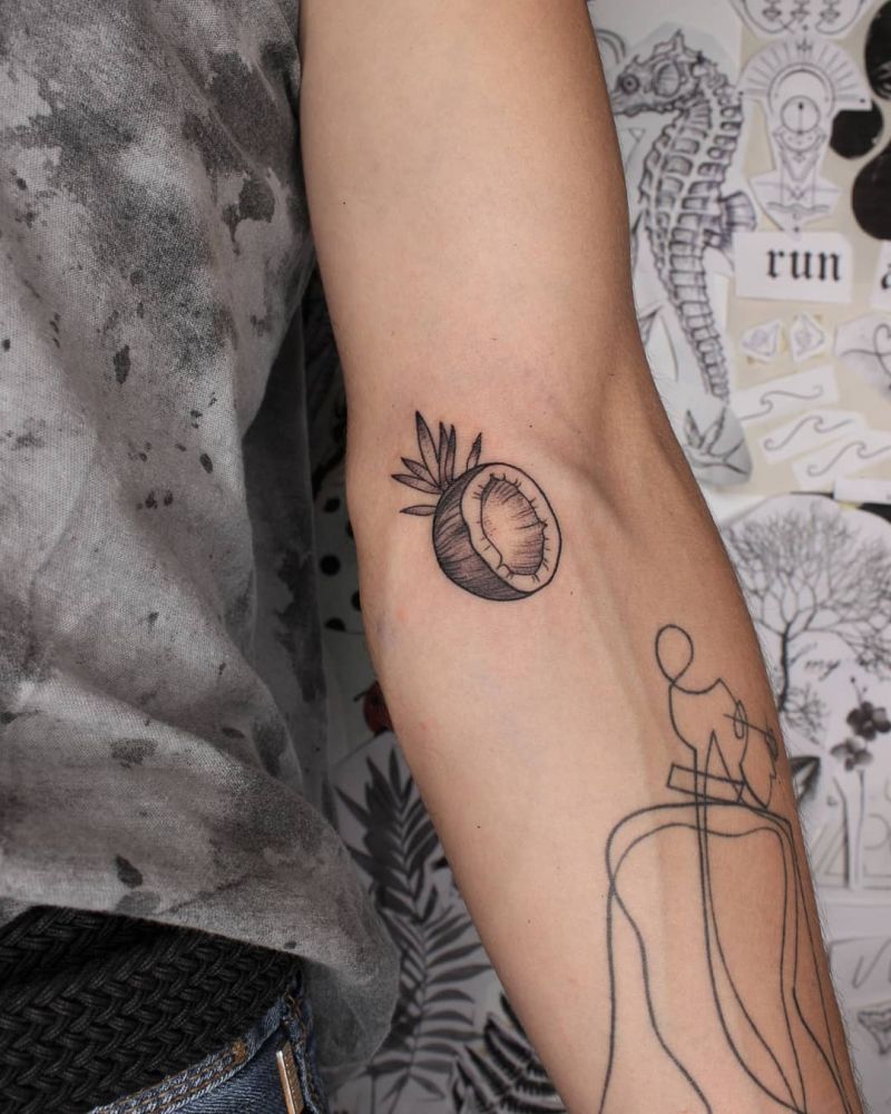 30 Pretty Coconut Tattoos You Must Love