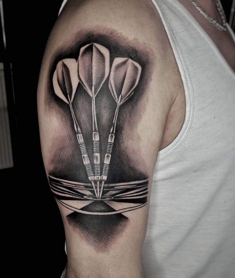 30 Pretty Dart Tattoos You Can't Miss