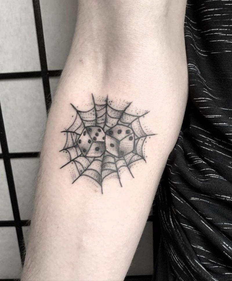 30 Pretty Dice Tattoos Hope to Bring You Luck