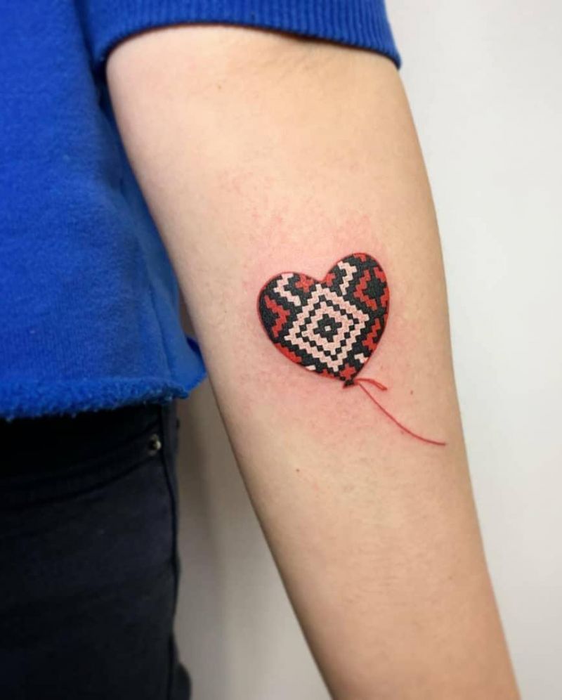 30 Pretty Embroidery Tattoos You Must Try