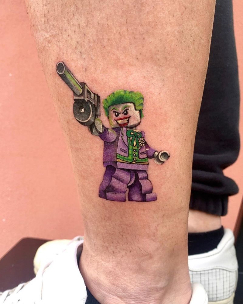 30 Pretty Lego Tattoos to Inspire You