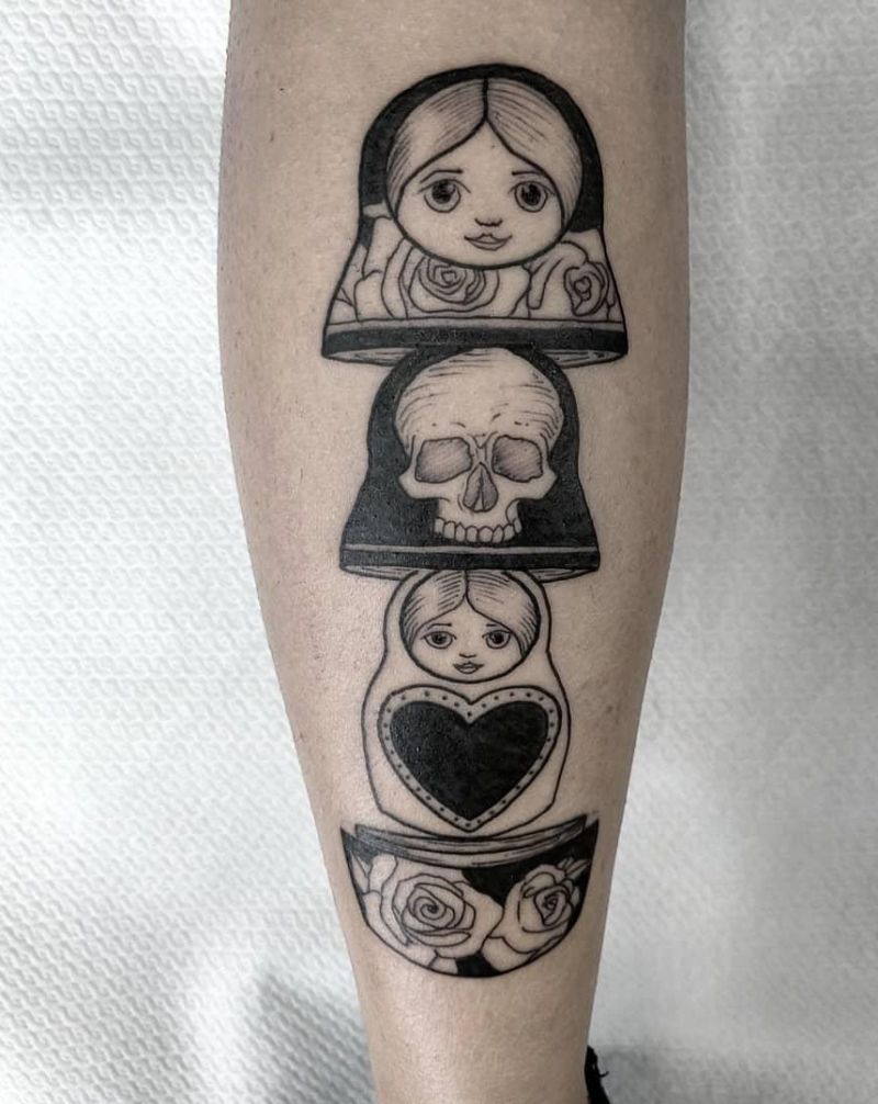 30 Pretty Matryoshka Tattoos You Will Love