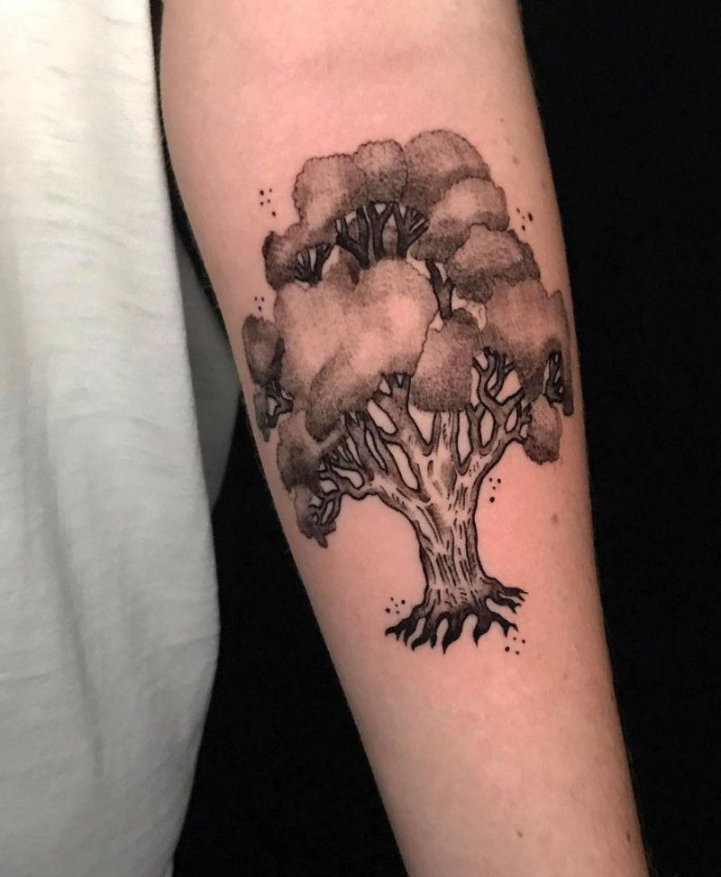 30 Pretty Oak Tree Tattoos You Will Love