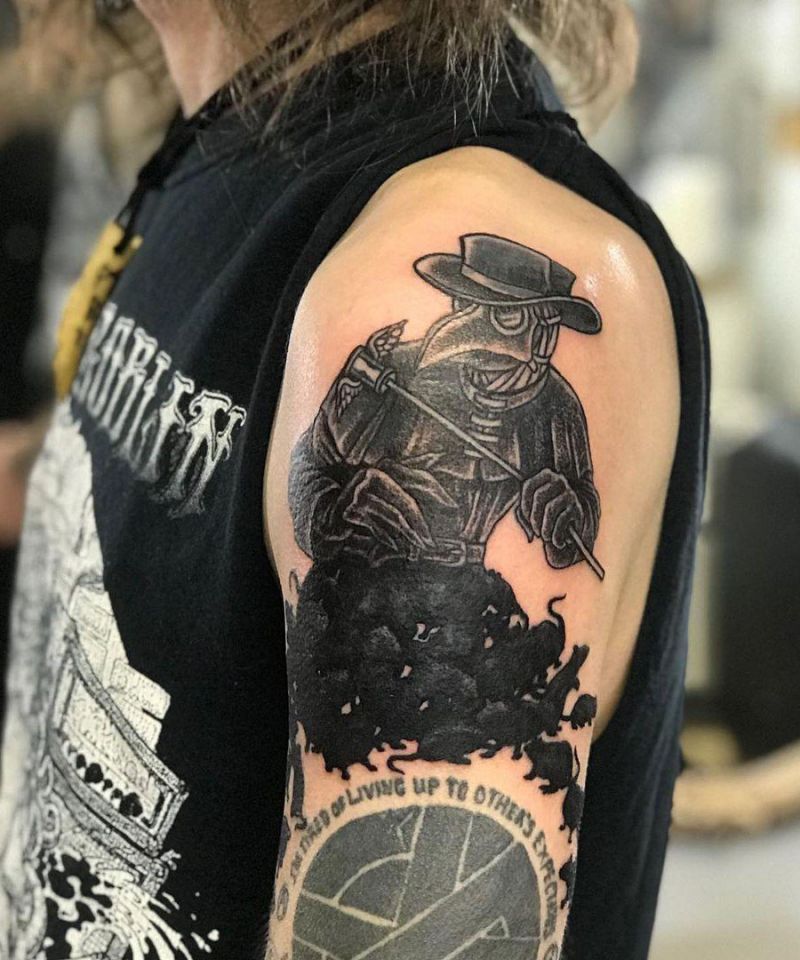 30 Pretty Plague Doctor Tattoos You Will Love