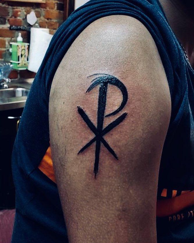 30 Pretty Chi Rho Tattoos You Will Love