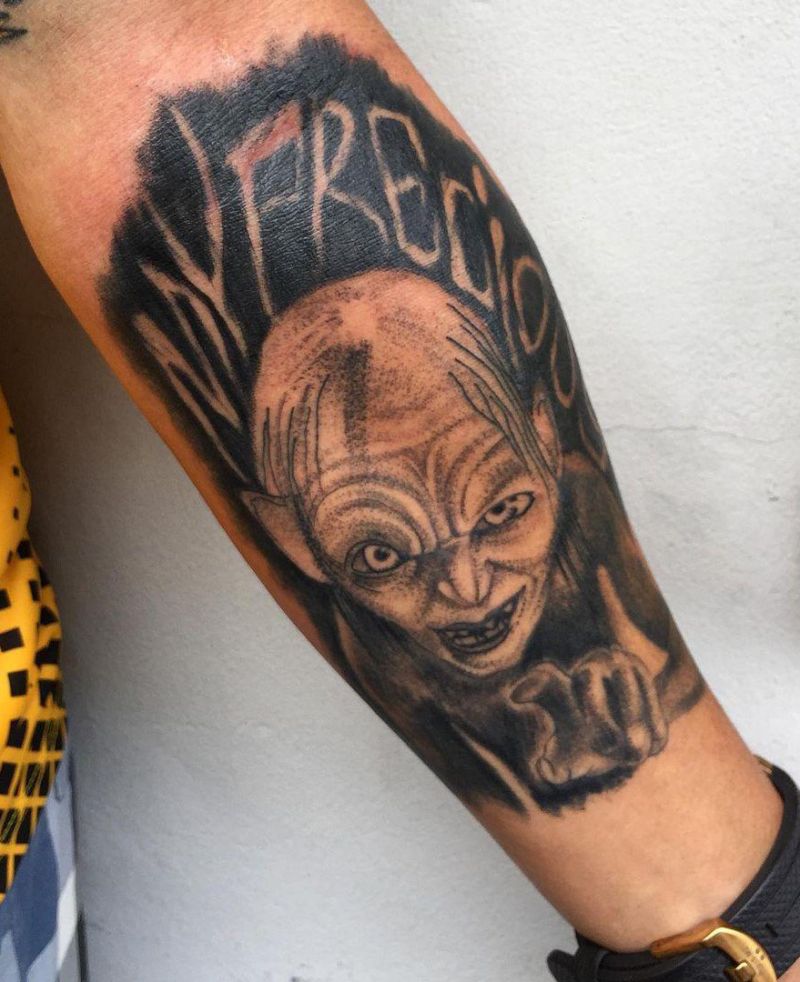 30 Pretty Gollum Tattoos to Inspire You