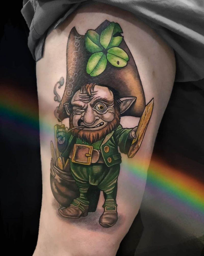 30 Pretty Leprechaun Tattoos for inspiration