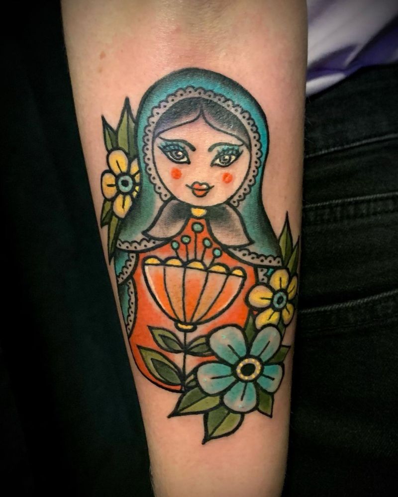 30 Pretty Matryoshka Tattoos You Will Love