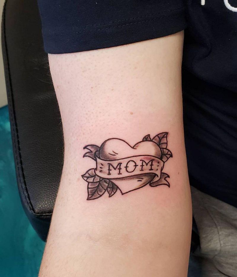 30 Pretty Mom Heart Tattoos You Must Try