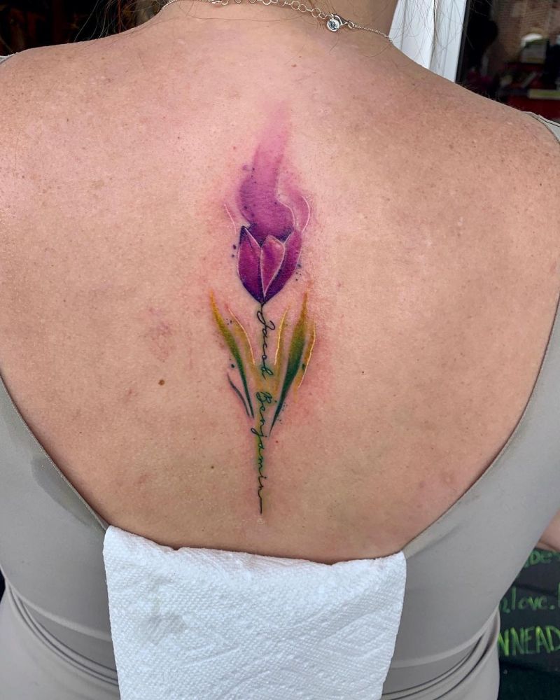 30 Pretty Watercolor Flower Tattoos You Will Love