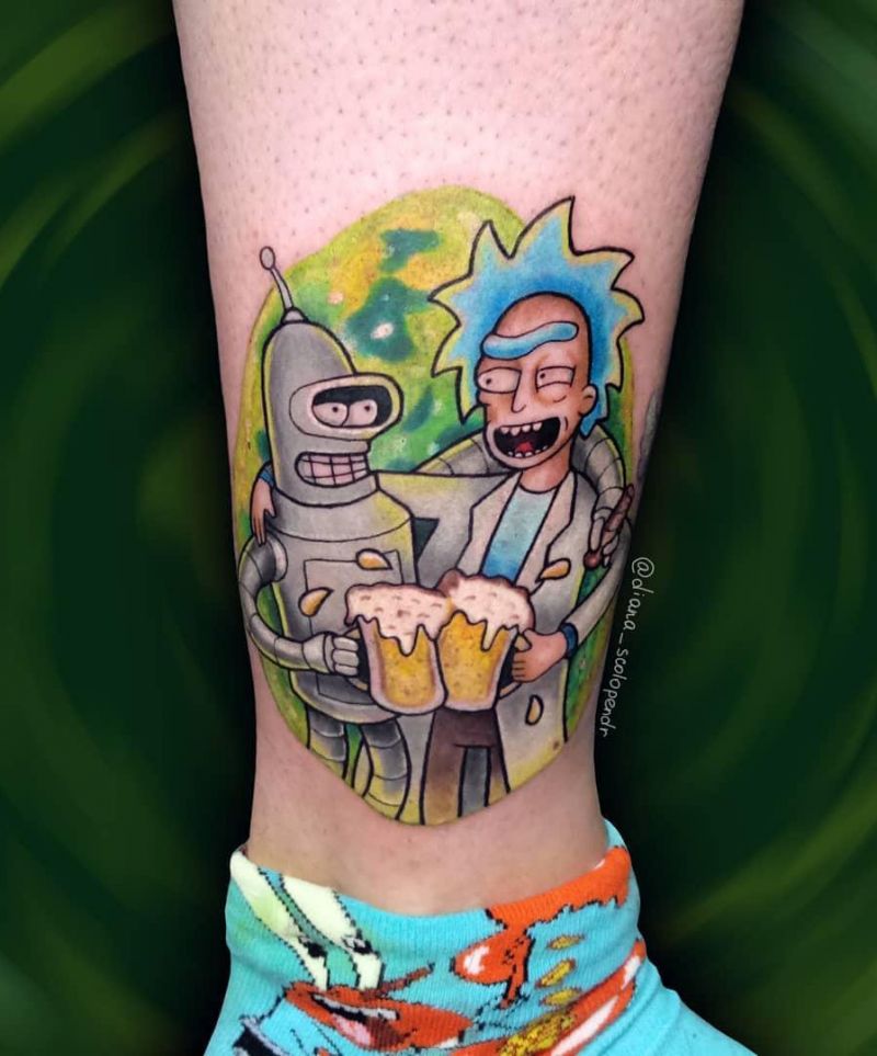 30 Pretty Bender Tattoos You Will Love