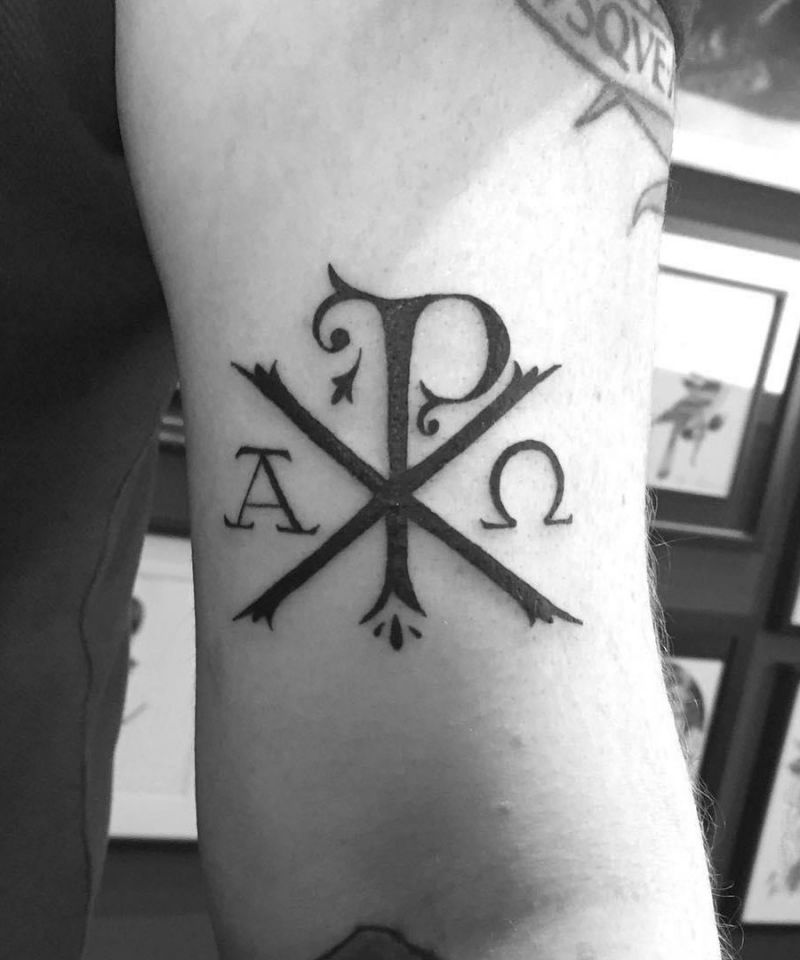 30 Pretty Chi Rho Tattoos You Will Love