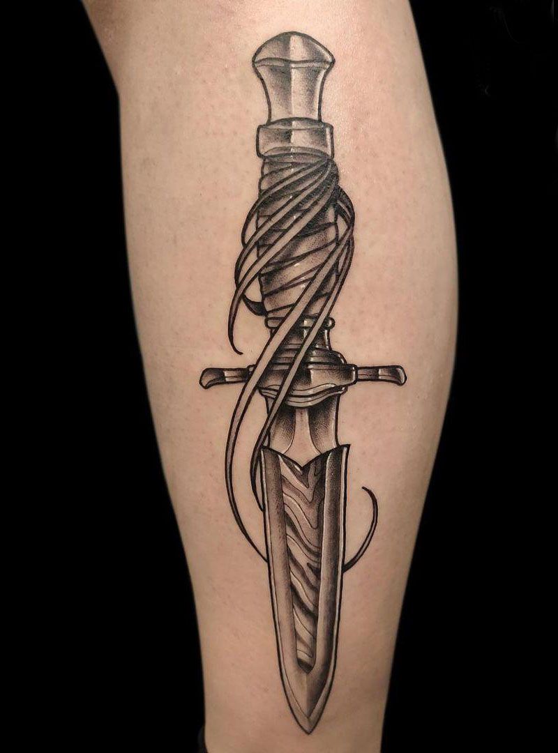 30 Pretty Knife Tattoos You Must Try