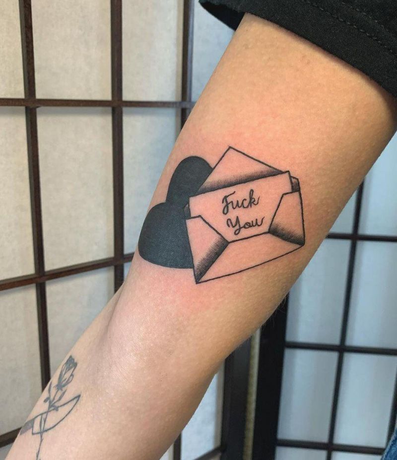 30 Pretty Love letter Tattoos You Must Try