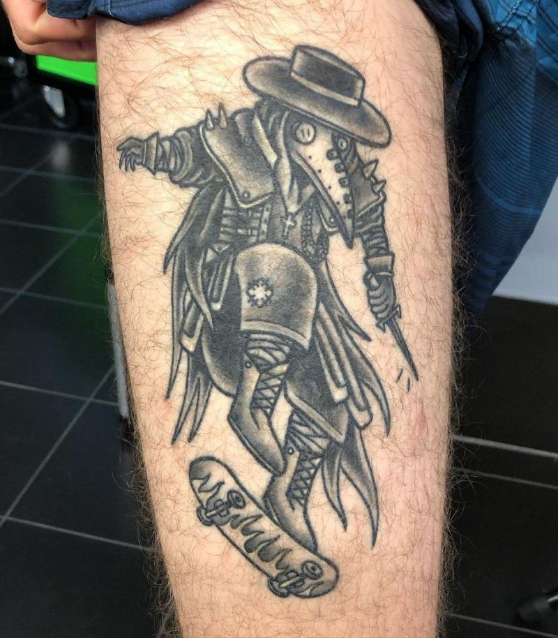 30 Pretty Plague Doctor Tattoos You Will Love