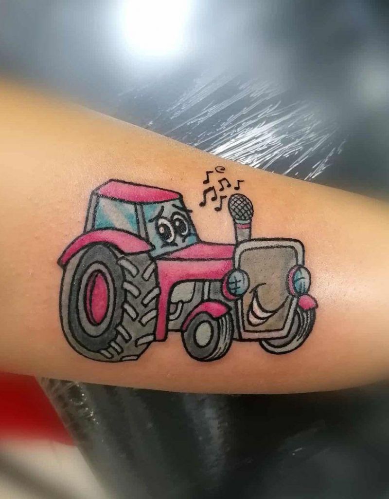 30 Perfect Tractor Tattoos to Inspire You