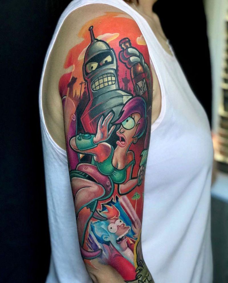 30 Pretty Bender Tattoos You Will Love