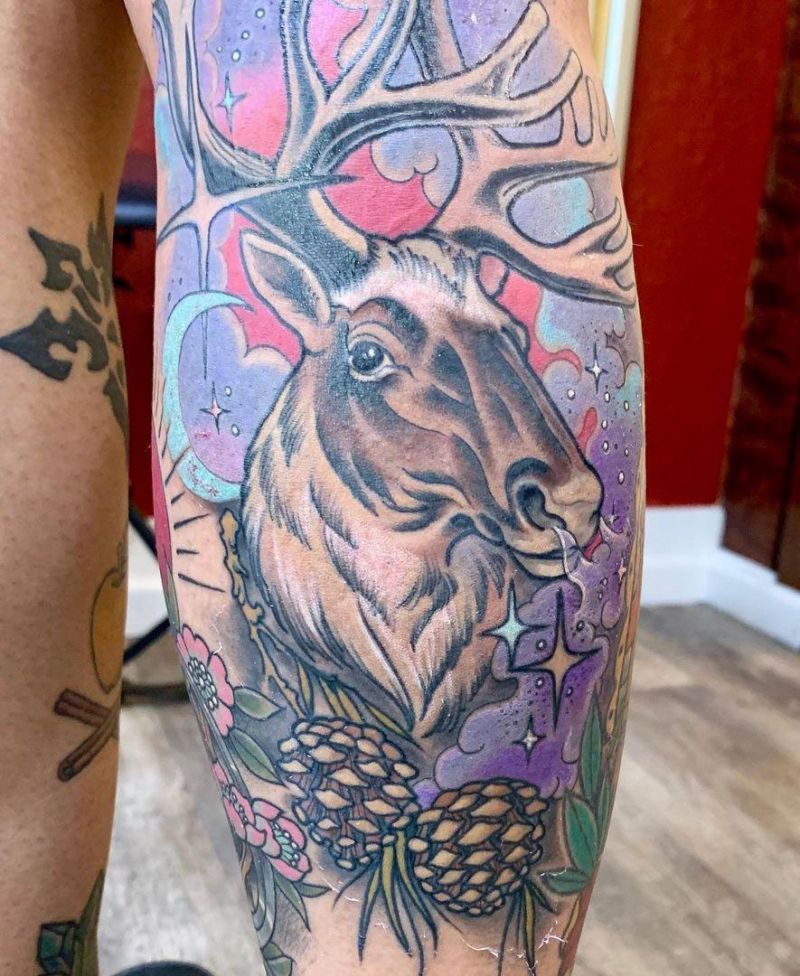 30 Pretty Caribou Tattoos You Will Love