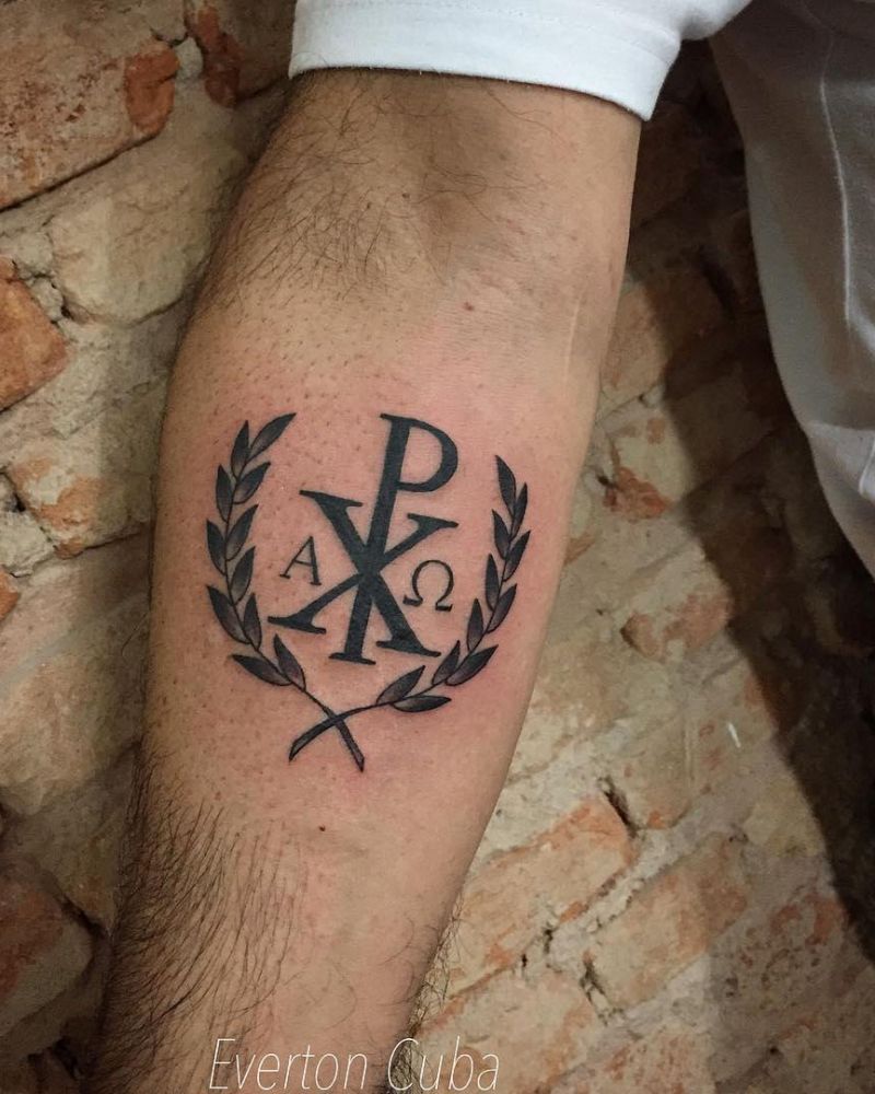 30 Pretty Chi Rho Tattoos You Will Love