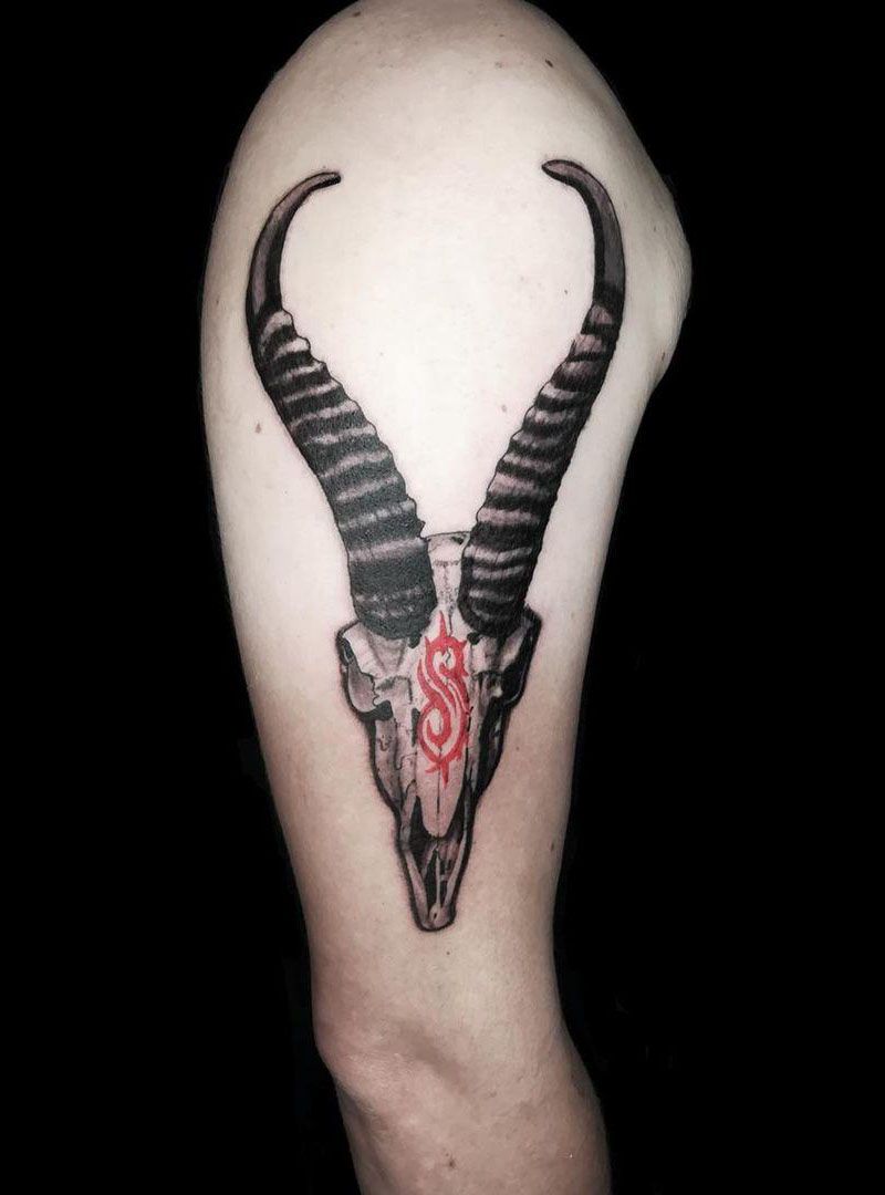 30 Pretty Goat Skull Tattoos You Must Try