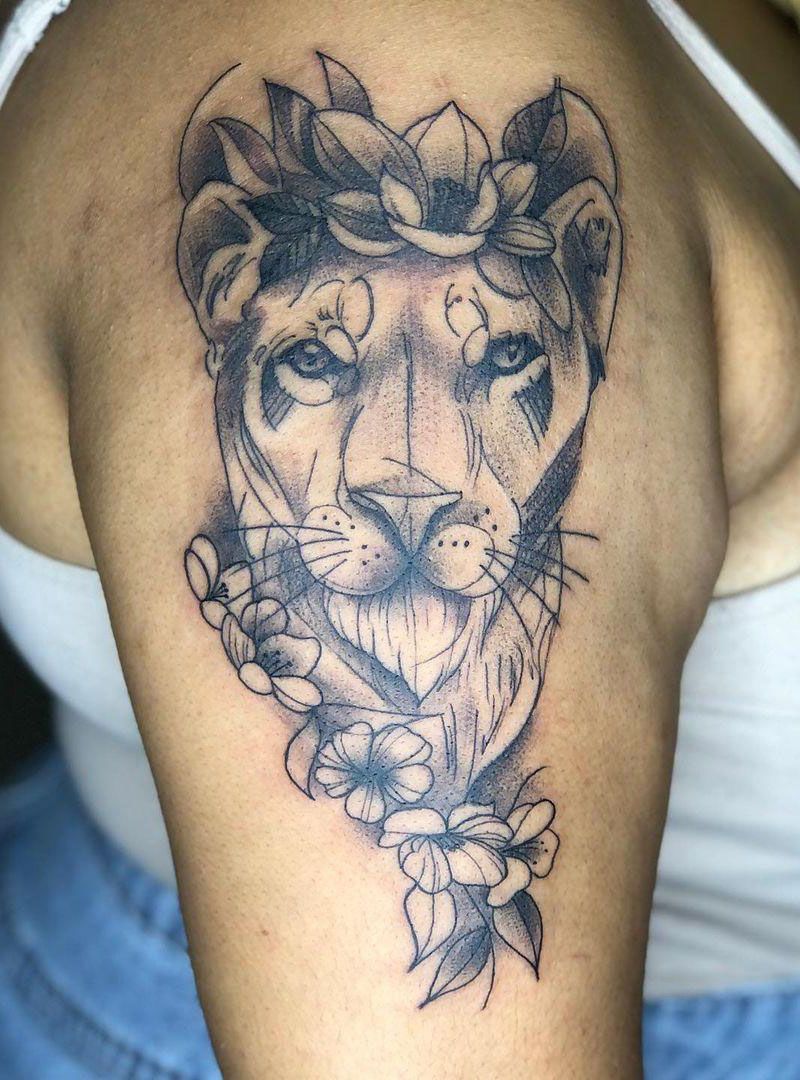 30 Perfect Lioness Tattoos You Will Love