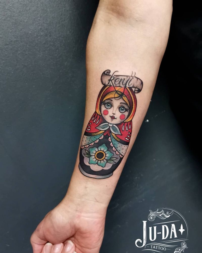 30 Pretty Matryoshka Tattoos You Will Love