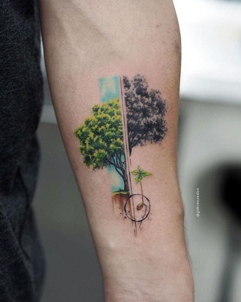 30 Pretty Oak Tree Tattoos You Will Love