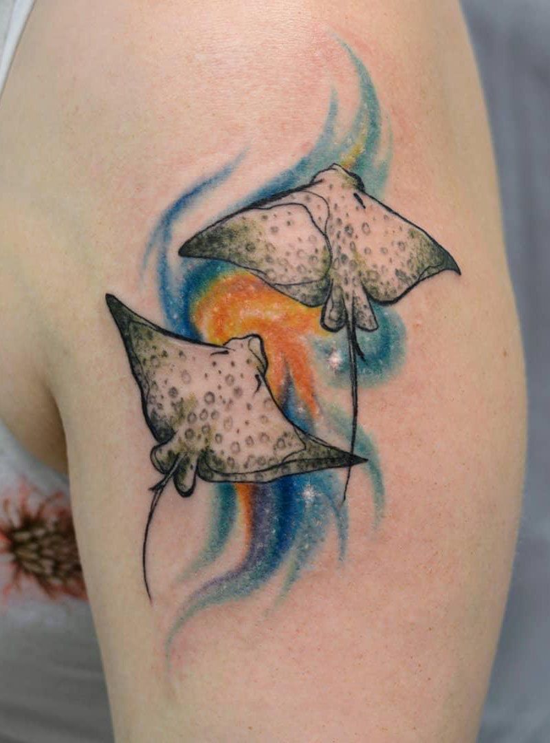 30 Pretty Stingray Tattoos Enhance Your Temperament