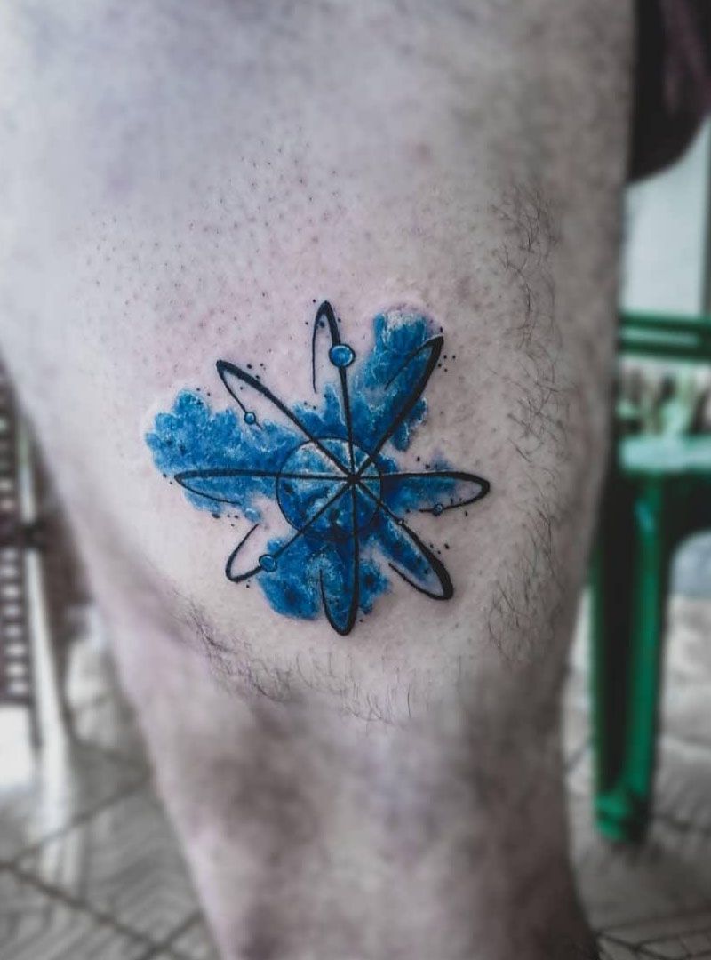 30 Pretty Atom Tattoos to Inspire You