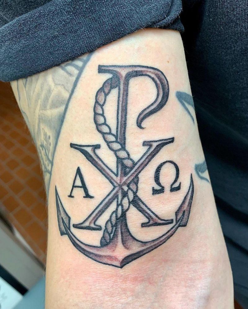 30 Pretty Chi Rho Tattoos You Will Love